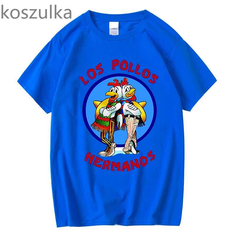 

Футболка мужская los pollos hermanos 100% хлопок Breaking Bad LOS POLLOS Chicken Brothers напечатана Желтая смешная футболка мужские рубашки XXXL