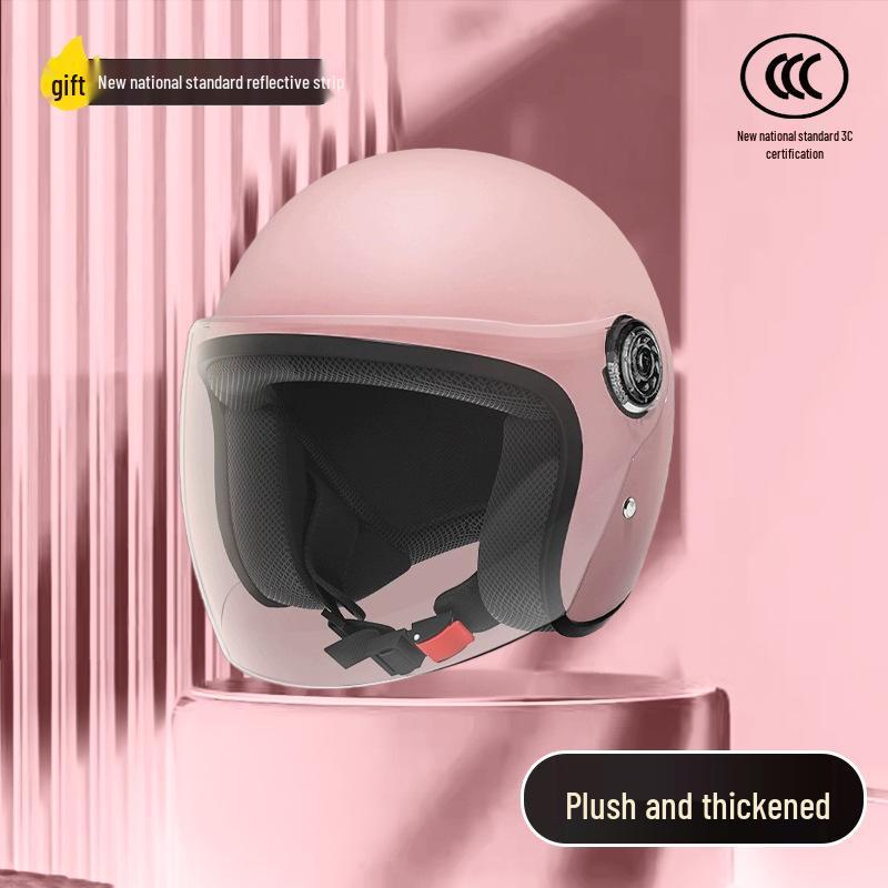 Women's Unisex Winter Warm Half Helmet for Electric Scooter/Motorcycle with Free Shipping