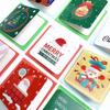 Party Supplies New Year Merry Christmas Postcard With Envelope Mini Greeting Cards Xmas Patterns