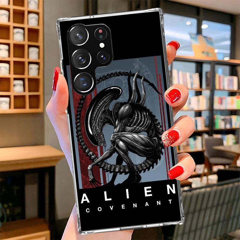 Cool A-Alien X-Xenomorph Phone Case For Samsung Galaxy S26 S25 Edge S24 Ultra S23 S22 Plus S21 S20 FE Soft Fundas Shell Galaxy S