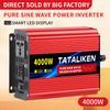 Pure Sine Wave Inverter 1000W-4000W DC 12V and 24V To AC 220V 50hz Power Inverter Charger  Adapter Universal Socket