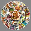 50pcs Indonesia National Travel Outdoor Scenery Waterproof Stickers