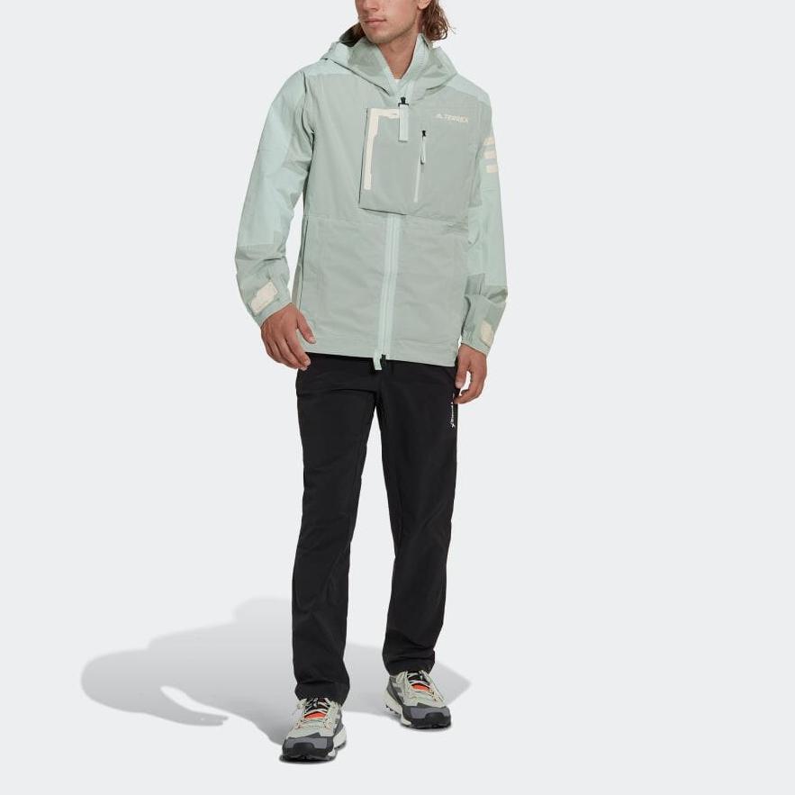 adidas Jackets Men's Green Hooded Moderate Other HH9243
