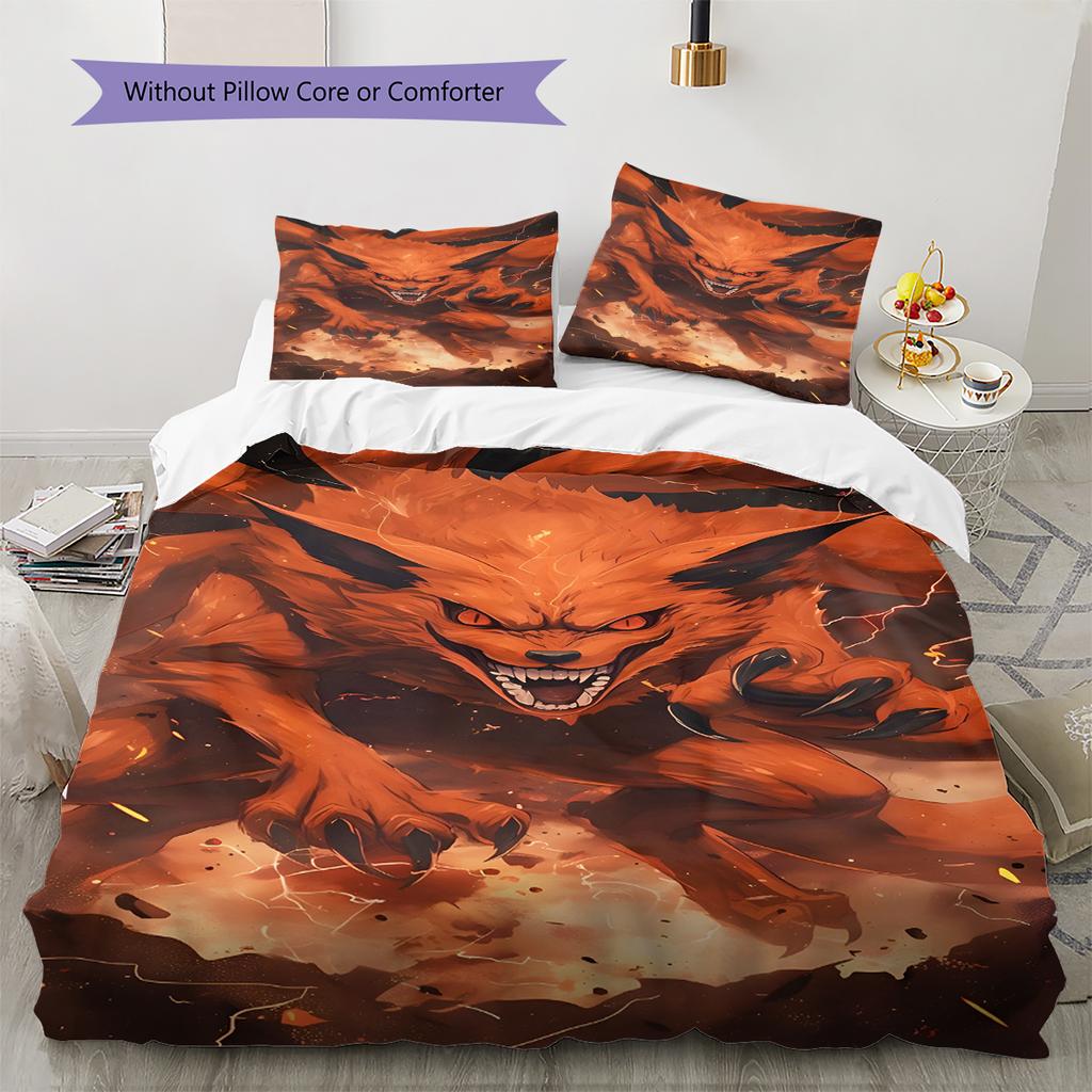 Set Copripiumino Trapuntato con Fantasia Cartone Animato Federa Decorazione per la Casa Regalo di Compleanno (1 * copripiumino + 2 * federa, senza nucleo)