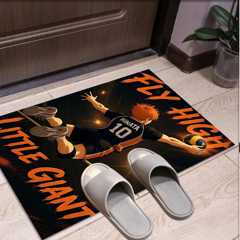 Haikyu Pattern Rug, Indoor/Outdoor Mat, for Picnic, Gameroom, Bedroom, Office, Living Room, Home Decor Carpet, Birthday Gift
