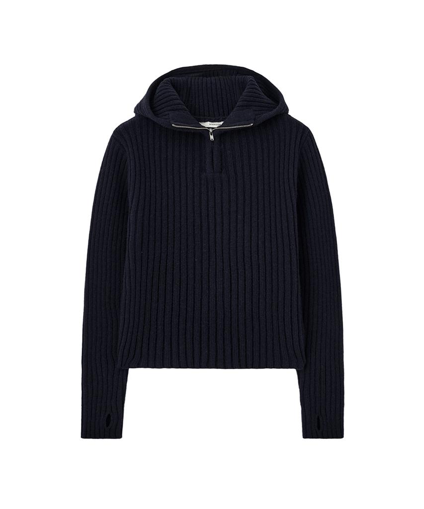 MOONSUN Unisex, Balaclava Knit Top / Dark Navy