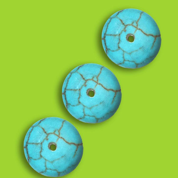 Blue Pine Stone & Turquoise Spacer Beads Bracelet - Handmade Vajra Bodhi Accessories