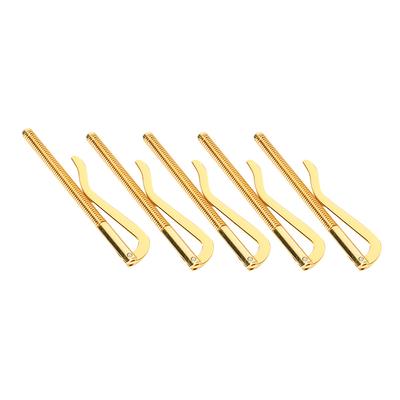 5Pcs Money Cash Clip Electroplated Steel High Hardness Spring 85mm for Leather WalletGolden