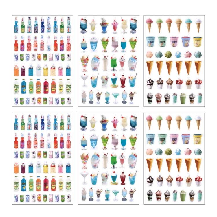 

6 Sheets Waterproof Decorative Sticker for Scrapbooking, Letters, Scrapbooking Sticker Scrapbook Accessories Sticker 1