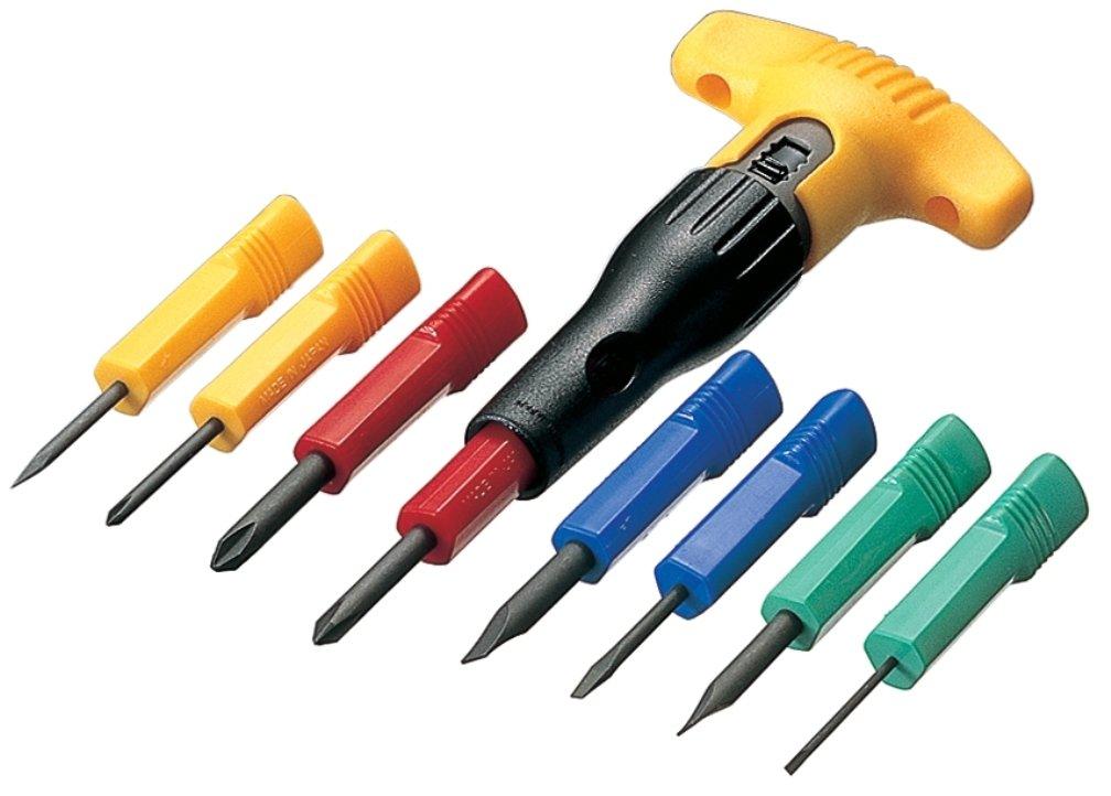 

ANEX screwdriver set with ratchet 5700 12 sets 8-piece T-shaped No. [Bulk purchase]
