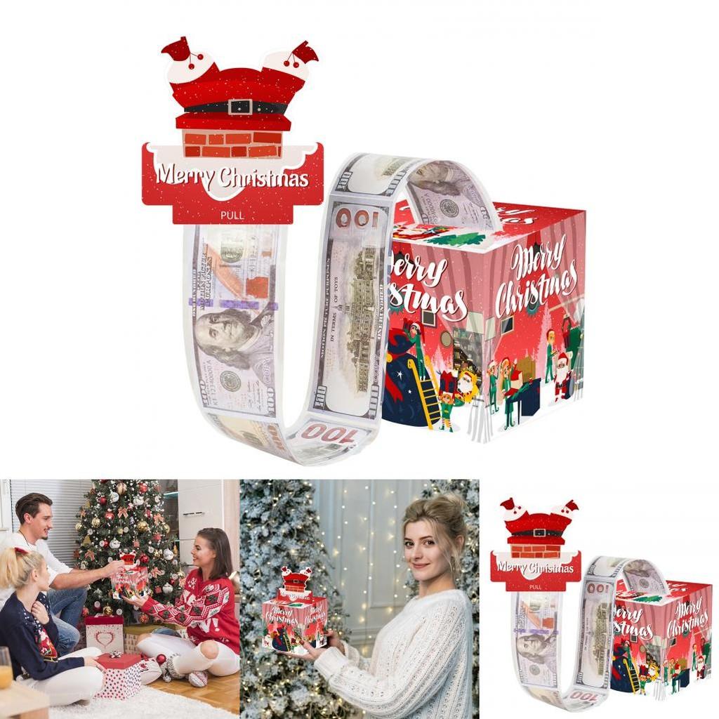 Christmas Party Decorations Gift Box With Red Gradient Finish For Holiday Celebrations