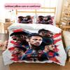 Neymar Muster Bettwäsche Heimdekoration Geburtstagsgeschenk (1 Bettbezug + 2 Kissenbezüge, ohne Füllung),Fanartikel.