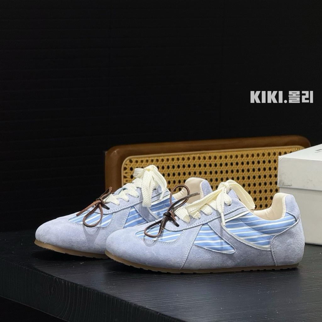 Leder Retro Farbabstimmung flache Oma Schuhe Damen tragen neu lässig Sport