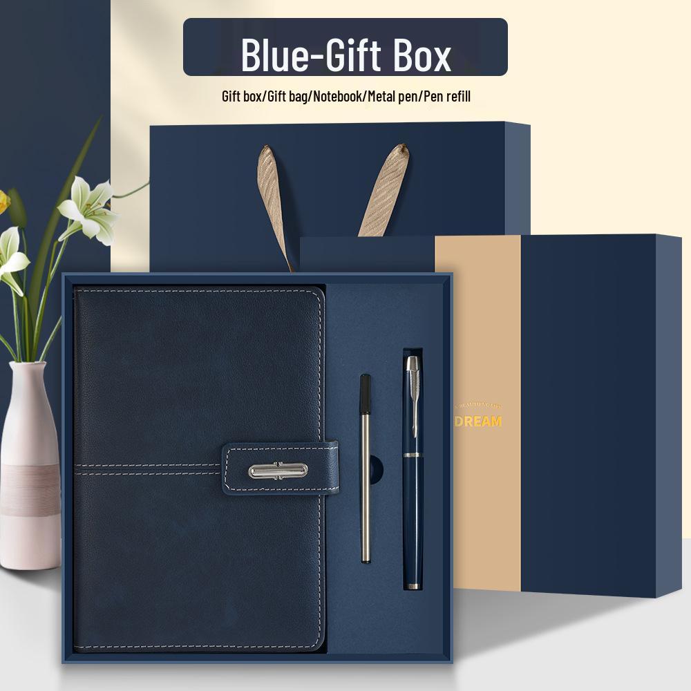 Custom Business Gift Set: Notebook & Thermos Cup for Office Use