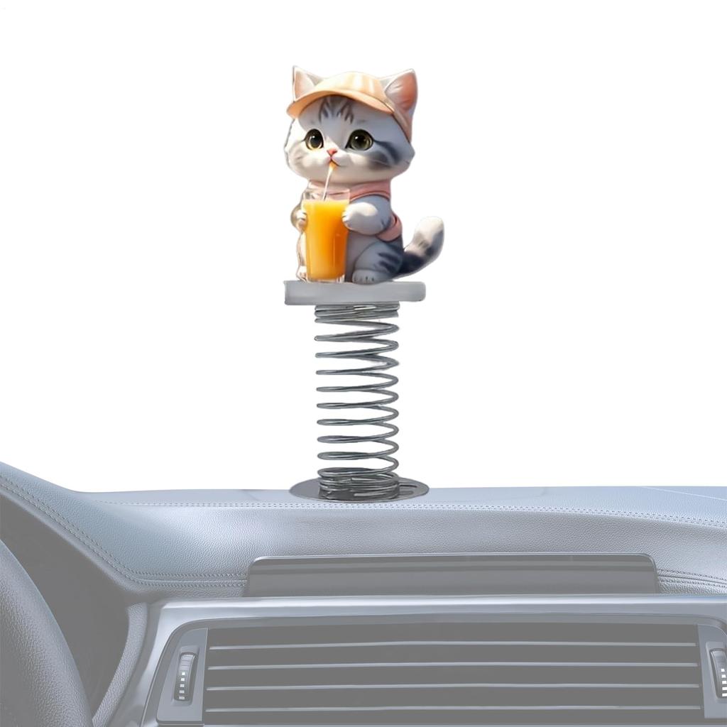 Dashboard Decoration, Center Console Decoration Figure, 2D Acrylic Cat Car Interior Decoration for Desk Bedside