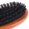 Hair Brush Wood Handle Boar Bristle Beard Brush Comb Detangling Straightenin