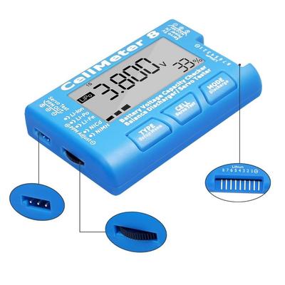 RC Cellmeter 8 Contrôleur Testeur Vérificateur de Capacité de Batterie Numérique Testeur de Tension