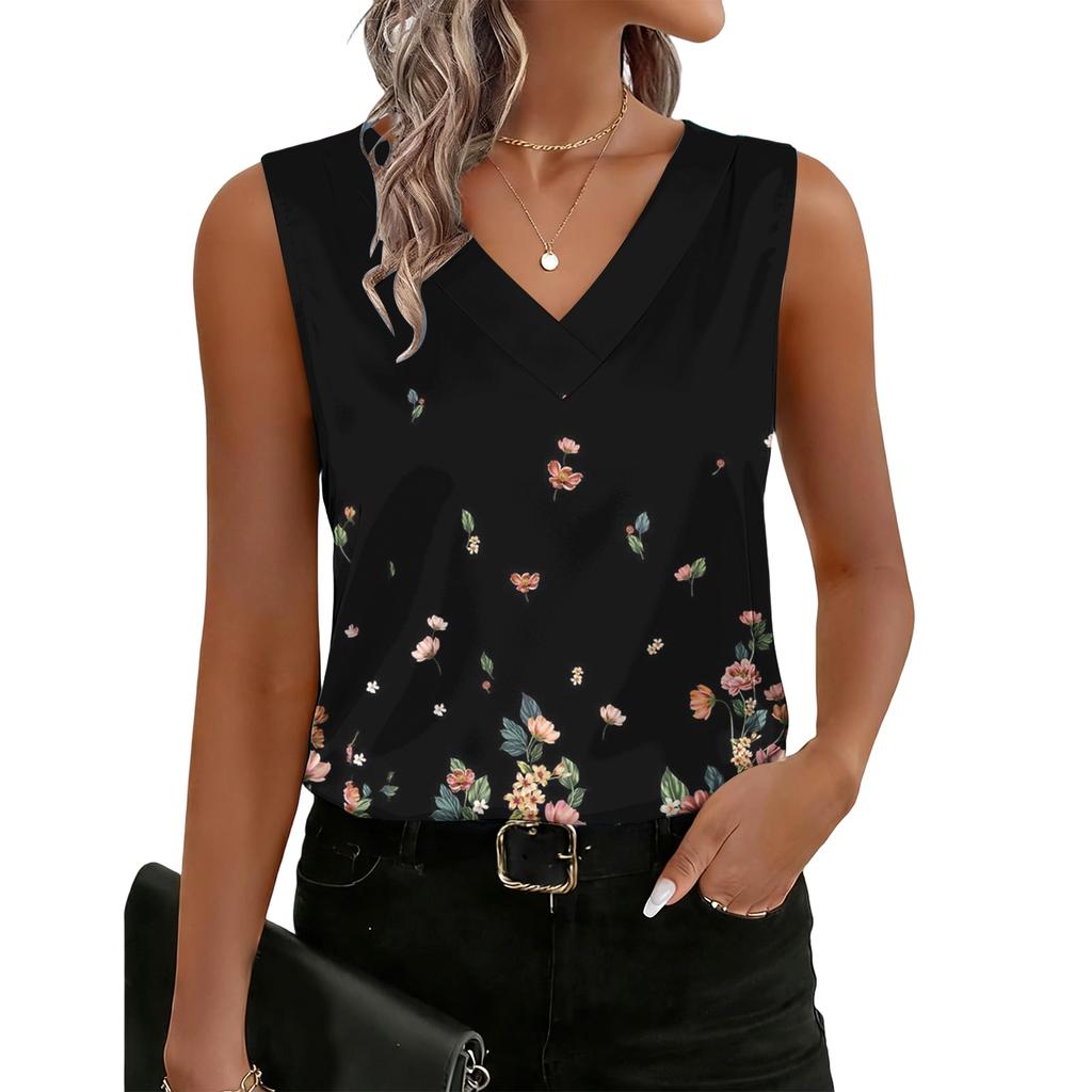 Top de damă la modă, casual, vintage, cu imprimeu