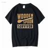 Wooden Spoon Survivor Mens T Shirt Unisex Funny Joke Novelty Slogan Retro Fashion Comedy Design Top Classic Cool Meme Vintage