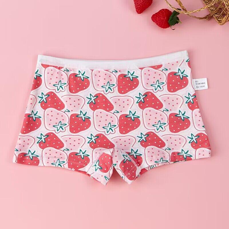 4pcs/lot Girls Boxer Cotton Panties Short Pants Cartoon Panties Girls' Underwear2-10Y