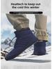 Wasserdichte Winterschuhe aus Baumwolle für draußen und dicke, warme Herren-Schneestiefel aus Samt zum Bergsteigen, rutschfest und verschleißfest, für Männer und Frauen.