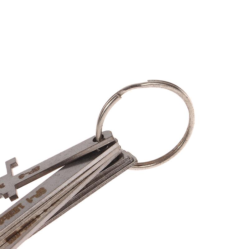 7Pcs Master Keys Metal Replacement Skeleton Lock Key Set Multiple Shapes Lock Picking Emergency Tool