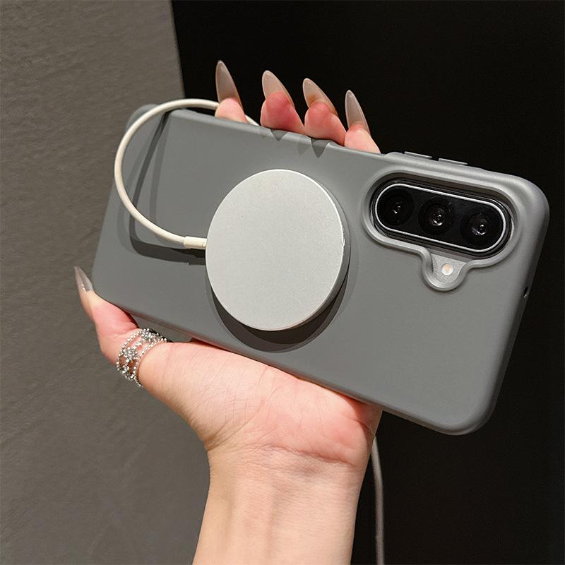 Custodia in Silicone Premium con Assorbimento Magnetico per Samsung A17