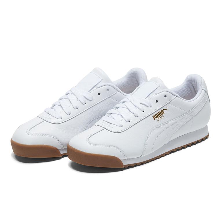 Puma Roma Classic 'White Gold Gum' (Unisex) White / Gold / Gum Training Shoes 366408 01
