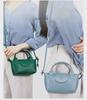Mini borsa a tracolla in vera pelle – Borsa a tracolla quadrata alla moda da donna