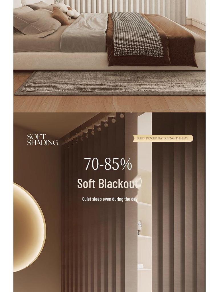 Room Divider No-Drill Folding Door Curtain for Bedroom and Living Room Privacy.