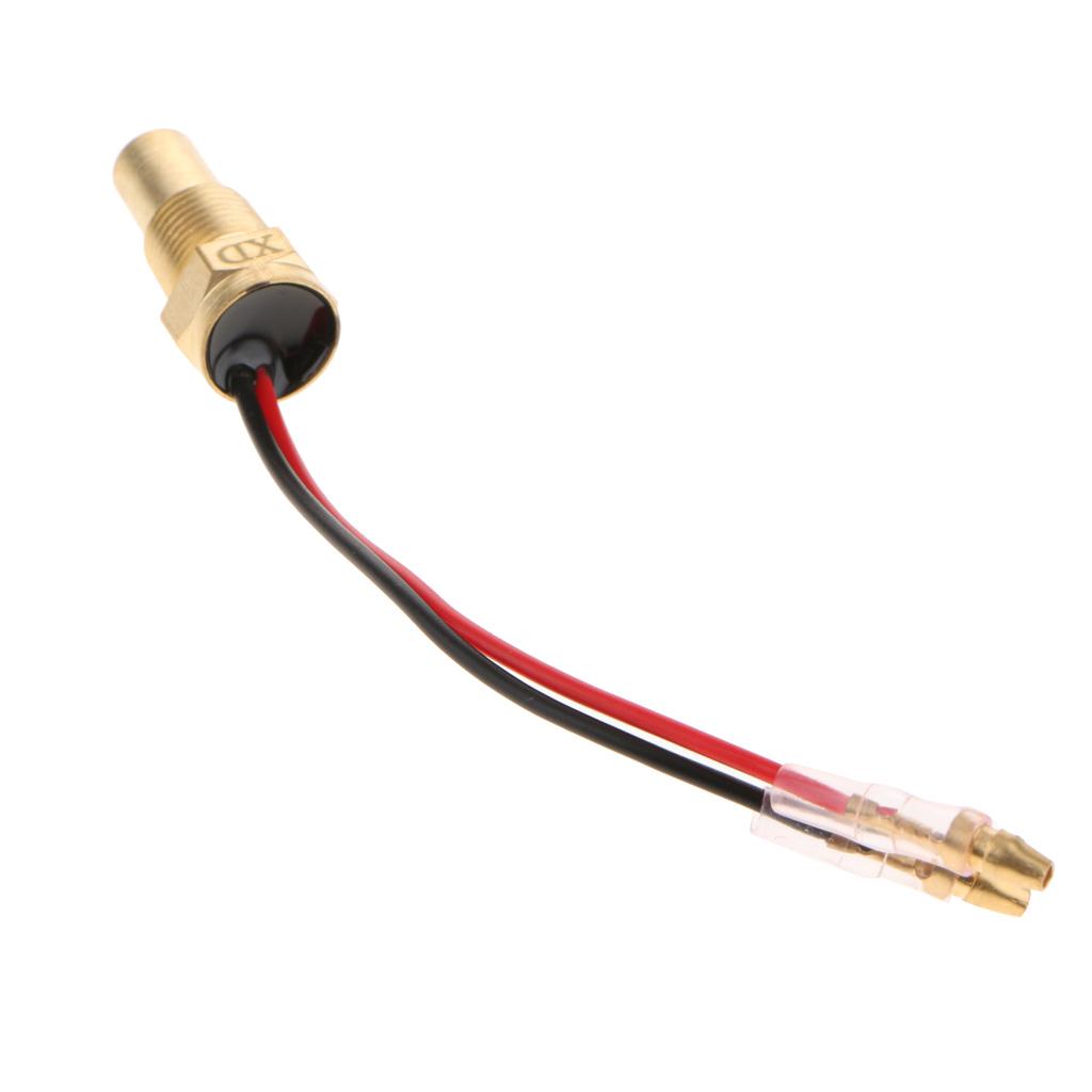 Digital Water Temp Gauge Sensor 12V 24V Voltmeter Automotive Meter for Car Engine Temperature Monitoring Universal Fit