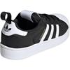 adidas Originals Superstar Quickon Comfortable Fit Low Top Kids Skate Shoes Kids Sneaker Black White KK2176