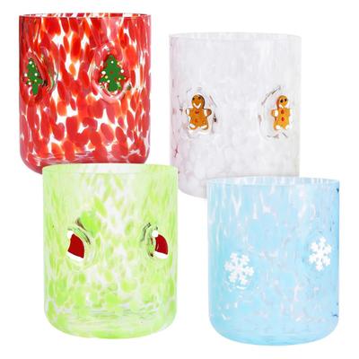 Handgeschilderde Kerst Sapglazen 450ml Hittebestendige Koffiemok Melk Sap Bierbeker Eettafel Decoratie Beker
