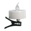 12 Count Clip  Flameless LED Tealight Realistic Flame  Decoration For Vases Tables  Reusable Battery Candle