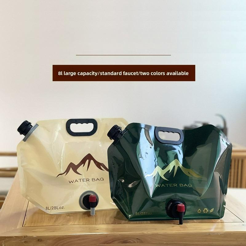 Portable foldable water bag outdoor car outing water storage bag 8L large-capacity water storage bag
