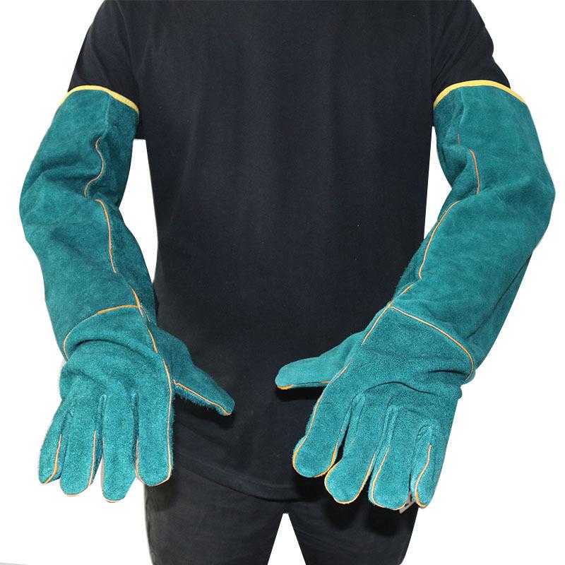 Förtjockade Anti-Bett & Repskyddande Husdjurshandskar - 62cm för Varaner & Ormar