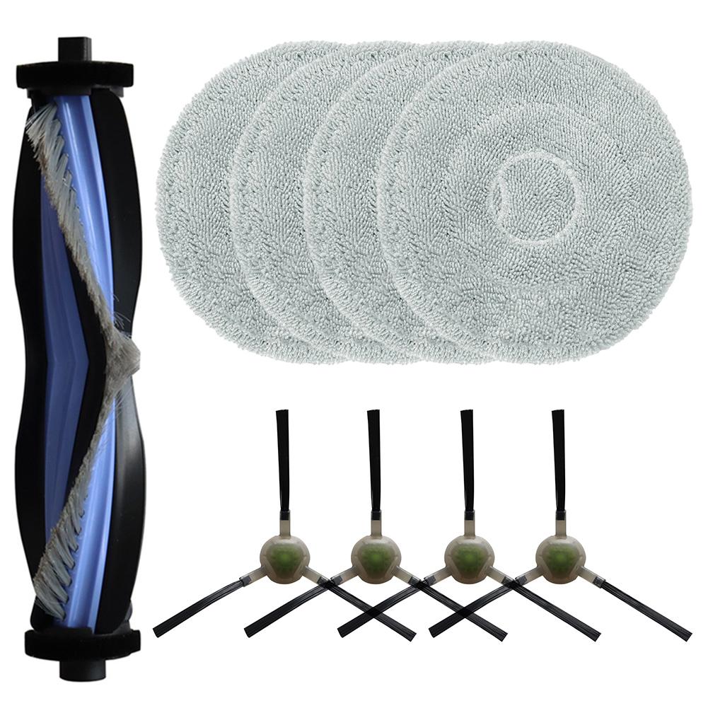 9/15 Pcs Mop Cloths, Main And Side Brushes, And Filter Mop Cloth Kit For Lefants-M3 Robot Vacuum Cleaner.