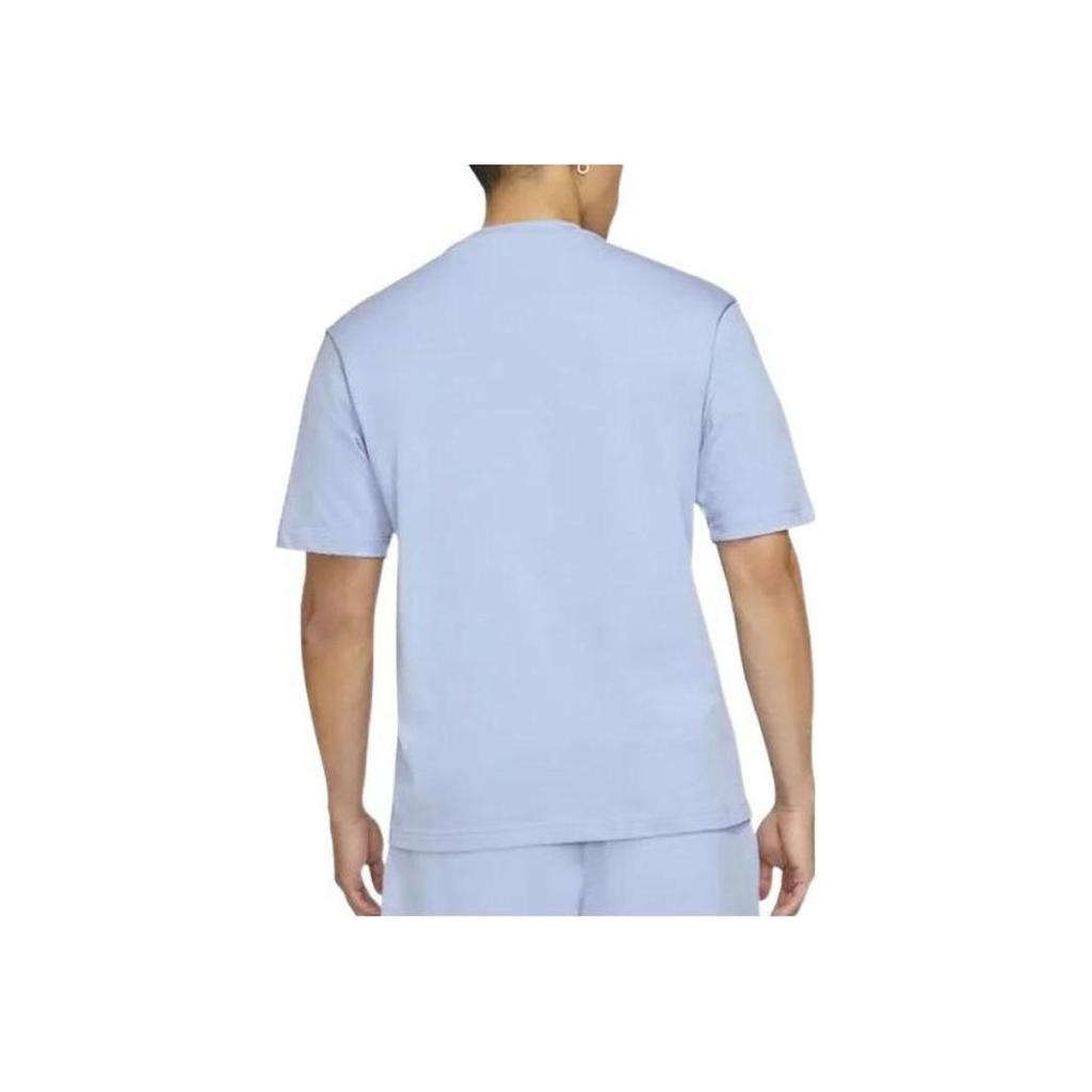 Jordan Flight Essentials Embroidered Logo Sport Crew Neck Short Sleeve T-Shirt Men Tops Blue DA9890-469