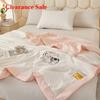 2025 New 4-season Universal Air Conditioner Quilt Summer Cool Quilt Machine Washable Summer Quilt Single Washed Cotton Cotton