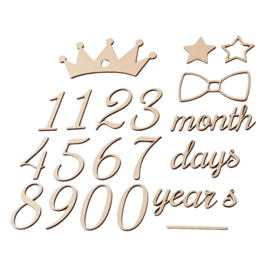 Natural Wood Milestone Blocks For Baby Photography Nursery Decor Eco Friendly Keepsake Growth Tracker