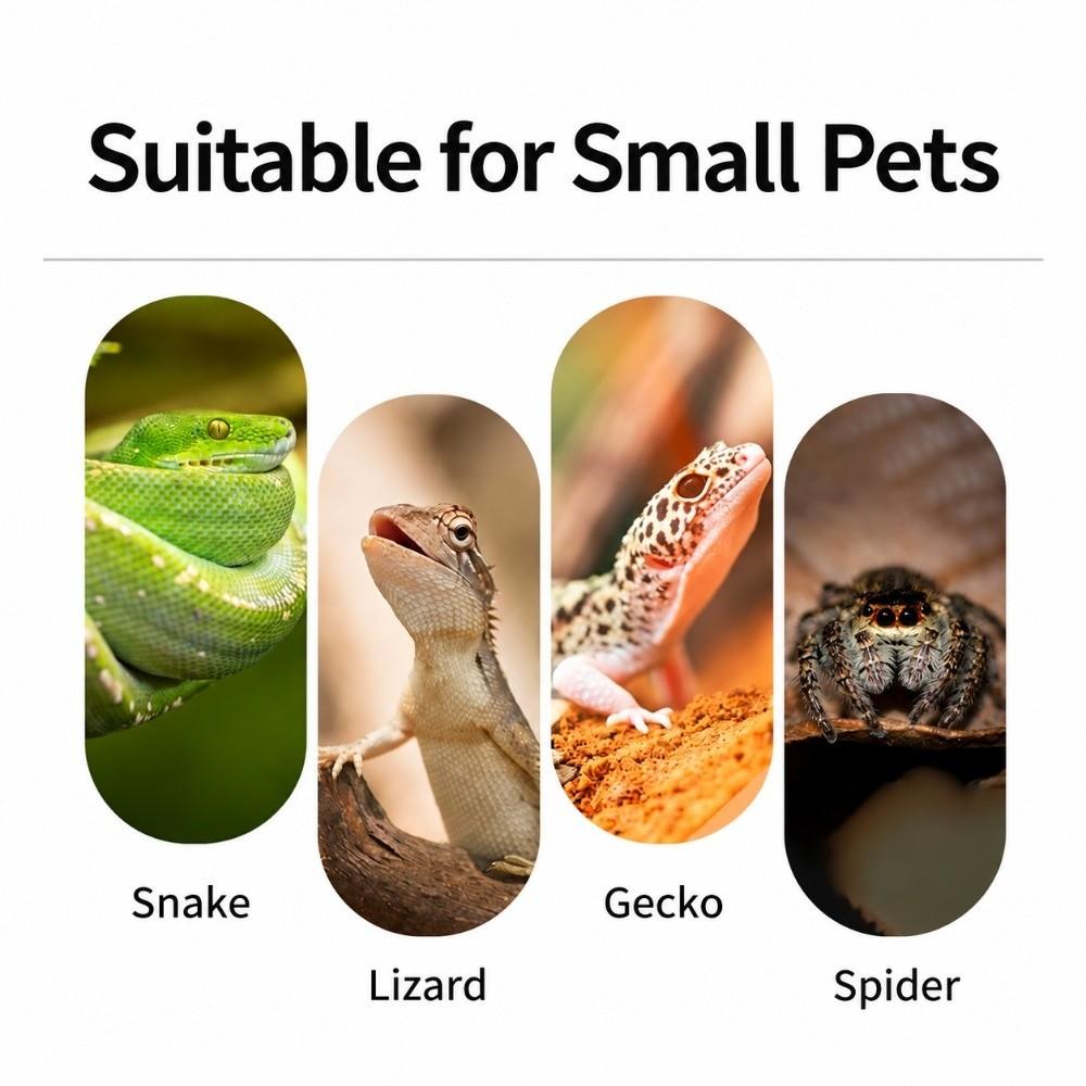 Suction Cup Lizard Cave Shelter 3D Printed Reptile Hideout Reptile Hiding House  Small Lizards