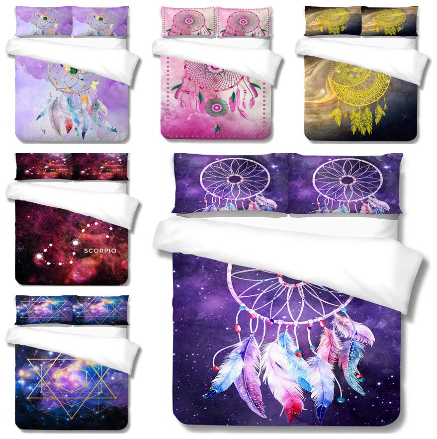 

Комплект постельного белья с узором «Ловец снов», постельное белье, наволочка, комплект постельного белья, AU/EU/US, полный размер, украшение для дома
