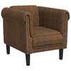 3 Piece Sofa Set in Brown Velvet