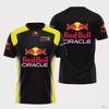 Red Bull Men's Summer New 3D Printed Fashion Short Sleeve Super Large Men's Quick Drying T-shirt Red Bull Racing Team Top
