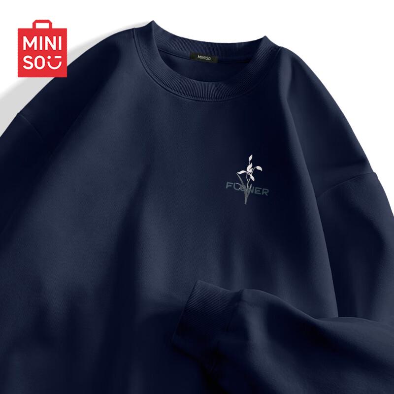 

MINISO Men s Heavyweight Printed Crewneck Sweatshirt 3XL