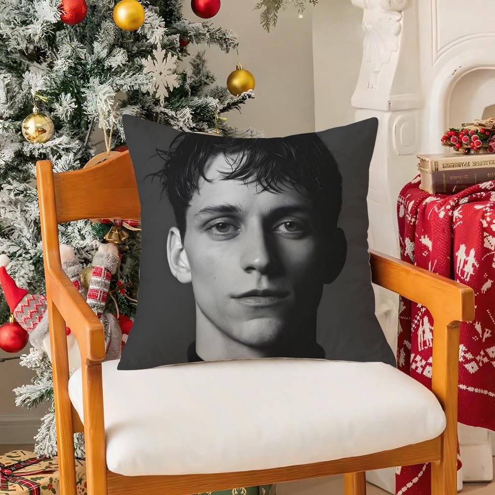 Handsome Online Model JJacob Bixenman Pillow Case Silky Short Plush With Invisible Zipper Dustproof Sofa Cushion Cover