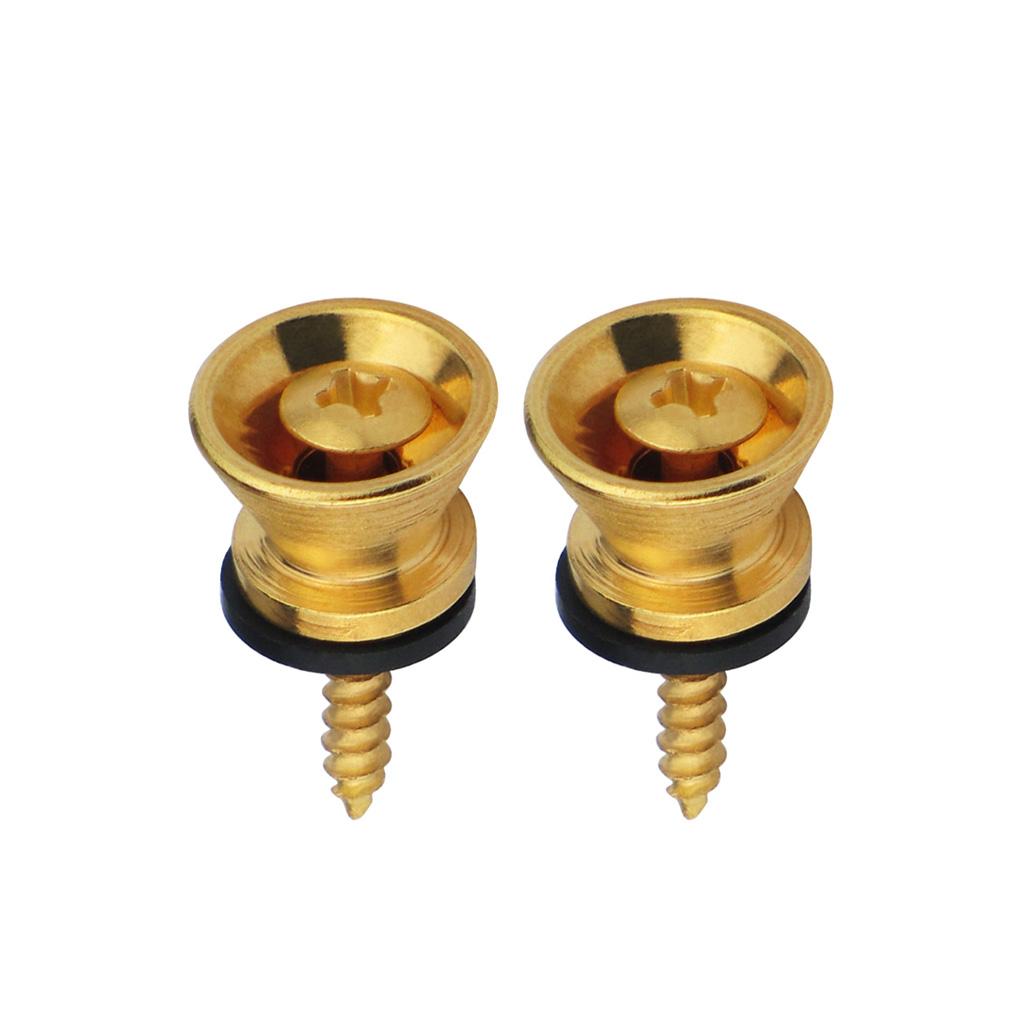 FLEOR 2pcs Metal Electric Guitar Strap Locks Straplocks Strap Buttons For Guitar Accessories
