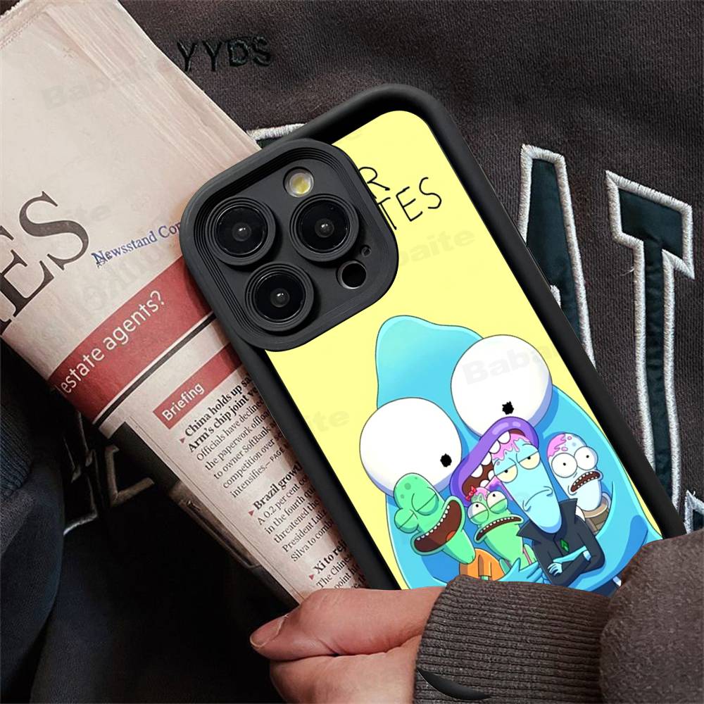 S-Solar O-Opposites Cartoon Phone Case For IPhone 17 16 15 14 13 12 11 Pro Max Plus Mini Luck Cover