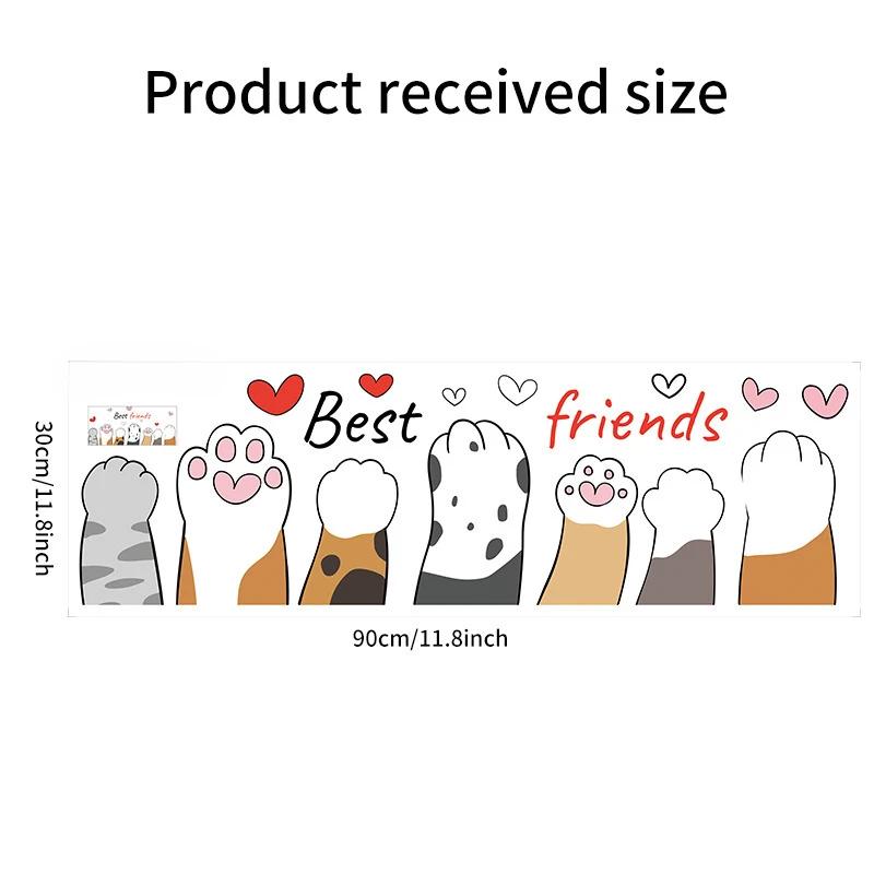 Kitten Door Sticker, Home Decoration Door Sticker, Cute Children's Room Door Decoration Supplies