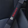 AAABE1 Car Seat Belt Covers Safety Belt Pad Shoulder Pad Seat Belt Covers For Seat Leon Ibiza Alhambra Exeo Altea Arona Car Accessories
